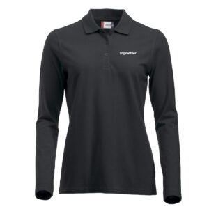 FAG-NY LOGO Pique Marion dame L/S frg svart