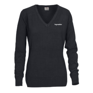 FAG-NY LOGO Gensar Forehand v-neck, frg 900 SVART, dame