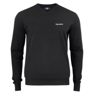 FAG-NY LOGO | Gensar Oakville v-neck | frg 99 svart | herre